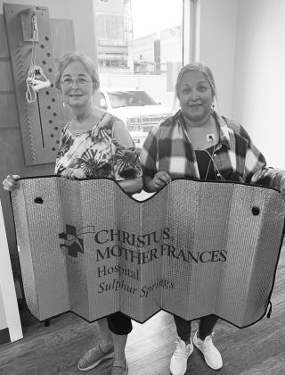 Charli Romanant (left) and Yvonne Parker successful completed the Christus cardio-pulmonary rehab exercise challenge this month. Submitted photos