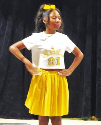 Junior Miss Juneteenth Amelia Rose Spillman showed off a sporty look onstage during the 2024 Miss Juneteenth pageant Saturday evening.