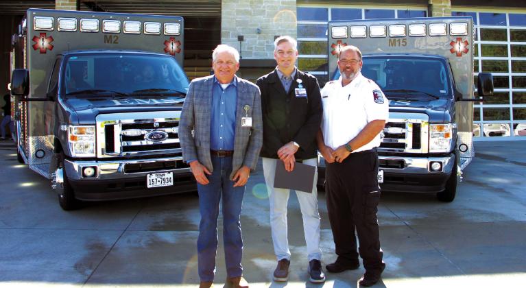 Hopkins County EMS dedicates two new ambulances