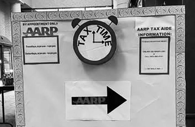 FREE HELP — Help preparing tax returns is available at the Sulphur Springs Public Library at 611 North Davis St. by the AARP Foundation. Staff photo by Enola Gay Mathews
