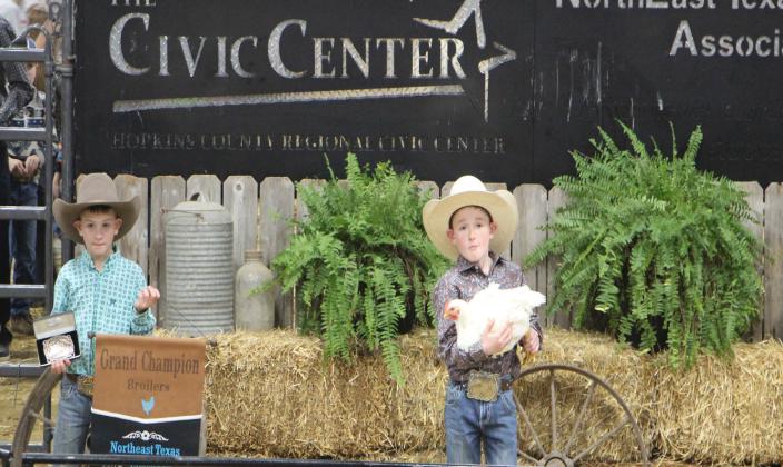Gregory Smith proudly showed his Grand Champion chicken for the final time at Saturday’s Sale of Champions, the final event in the 2024 NETLA Junior Market Show and Sale. The event began Tuesday, Feb. 20 and Thursday through Saturday, Feb. 22-24. The 2024 sale raised more than $540,000.